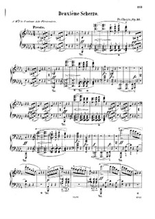 Scherzo No.2 in B Flat Minor, Op.31: For piano by Frédéric Chopin