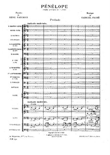 Pénélope: Overture by Gabriel Fauré