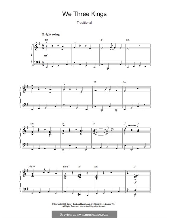 Piano version: Jazzy notes by John H. Hopkins Jr.