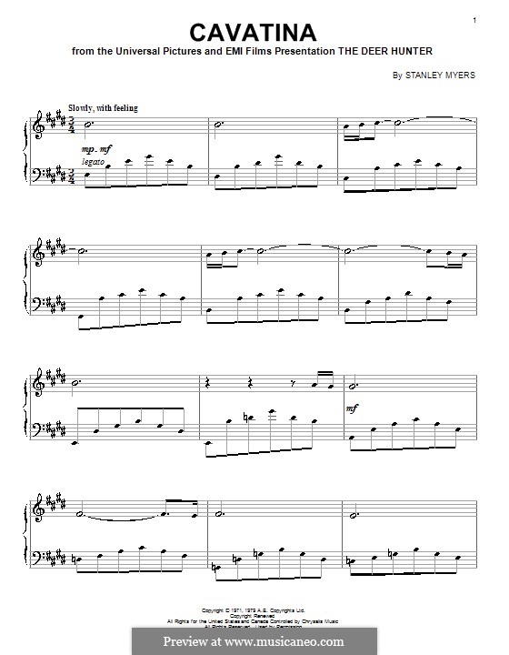 cavatina theme from deer hunter cavatina theme from deer hunter