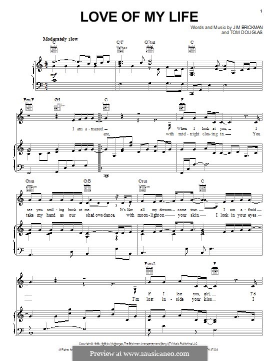 Love Of My Life Sheet Music (Piano)