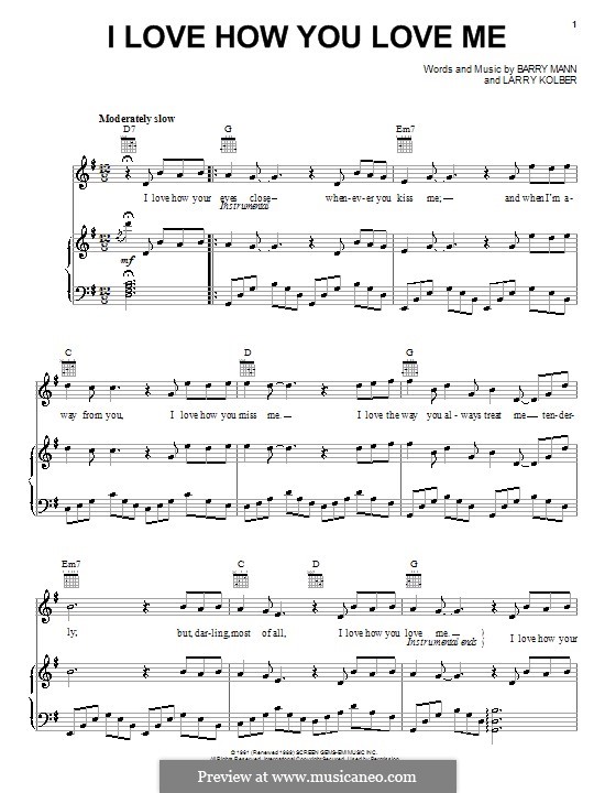 Tell me that you love me piano sheet music