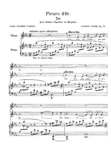 Pleurs d'Or, Op.72: Pleurs d'Or by Gabriel Fauré