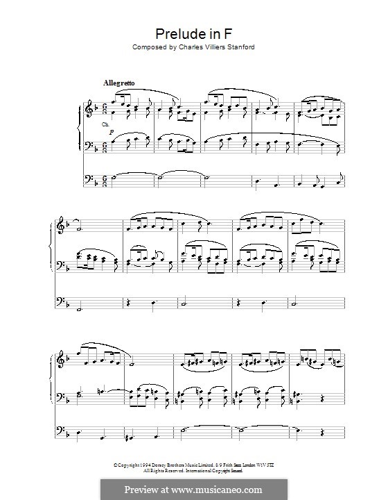 Six Short Preludes and Postludes, Op.101: Prelude No.1 by Charles Villiers Stanford