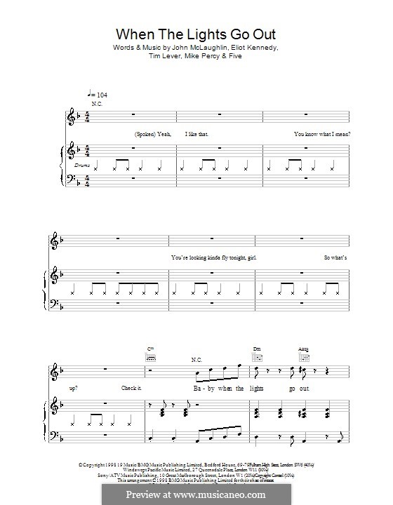 When The Lights Go Out (Five): When The Lights Go Out (Five) by Eliot Kennedy, John McLaughlin, Mike Percy, Tim Lever