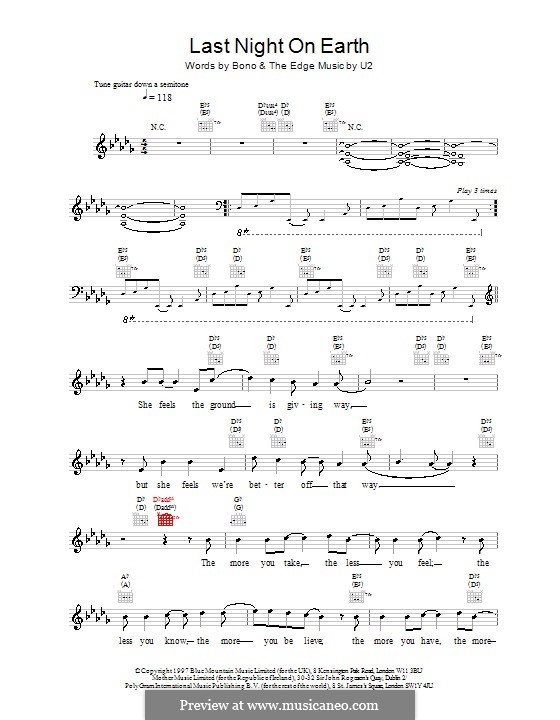 u2 bullet the blue sky composers