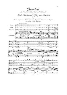 Piano Quartet in E Flat Major, Op.5: Full score by Louis Ferdinand Prince of Prussia