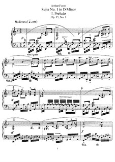 Suite No.1 in D Minor, Op.15: For piano by Arthur Foote