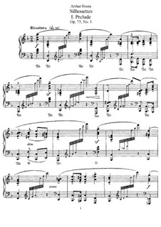 Five Silhouettes, Op.73: For piano by Arthur Foote