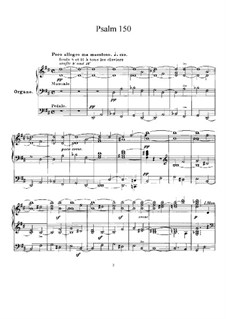 Psalm No.150, FWV 69: For choir and organ by César Franck