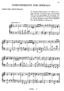 Pieces for Harpsichord: Pieces for Harpsichord by Girolamo Frescobaldi