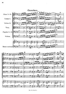 Overture in B Flat Major, E.110: Overture in B Flat Major by Johann Fux