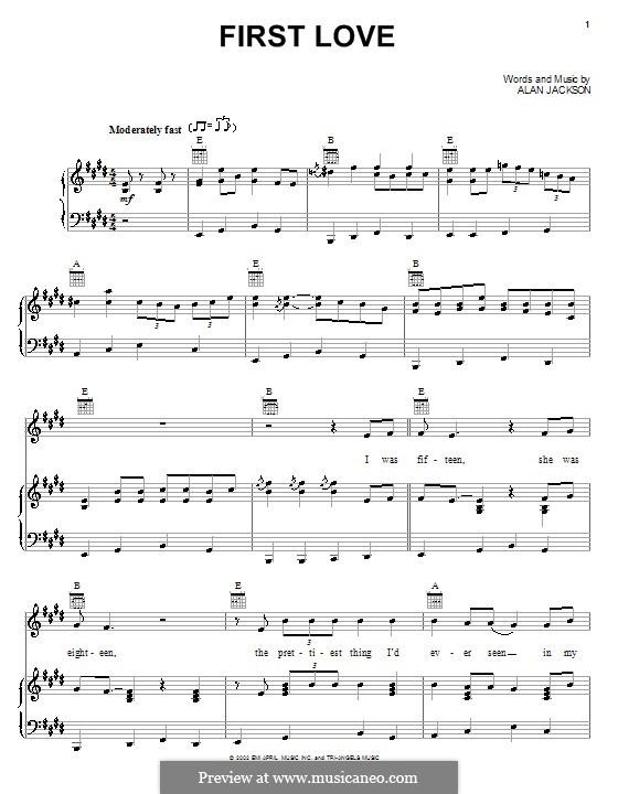 First Love: For voice and piano (or guitar) by Alan Jackson