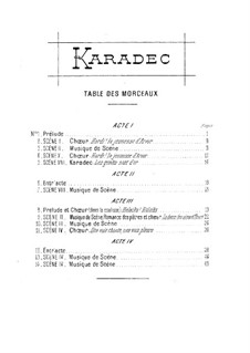 Karadec, Op.34: Karadec by Vincent d' Indy