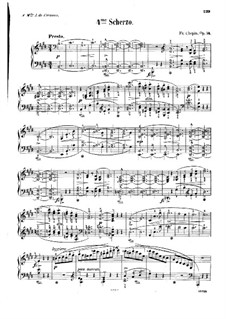 Scherzo No.4 in E Major, Op.54: For piano by Frédéric Chopin