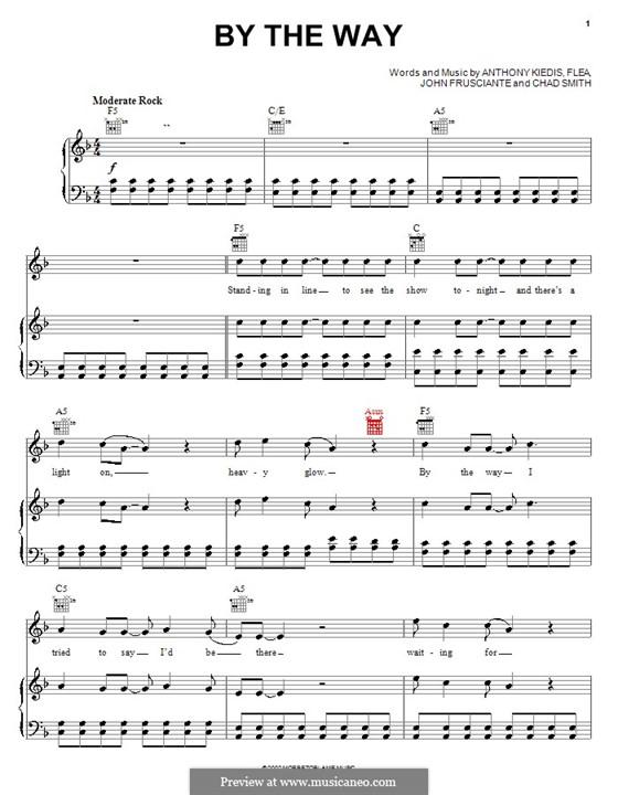 RED HOT Chili Peppers バンドスコア By the Way Amazon.com: Red Hot Chili Peppers - By the Way (Transcribed