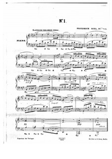 Three Piano Pieces, Op.21: Three Piano Pieces by Friedrich Kiel
