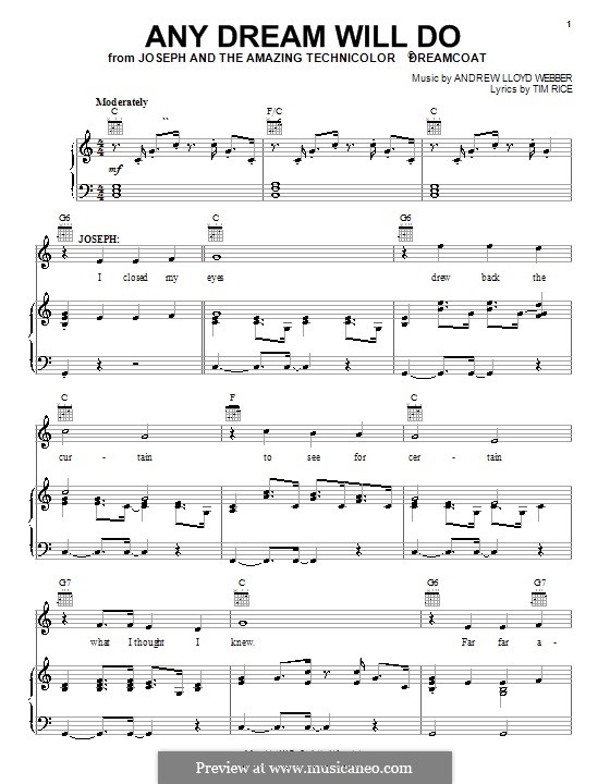 Any Dream Will Do (Joseph and The Amazing Technicolor Dreamcoat) by A.L