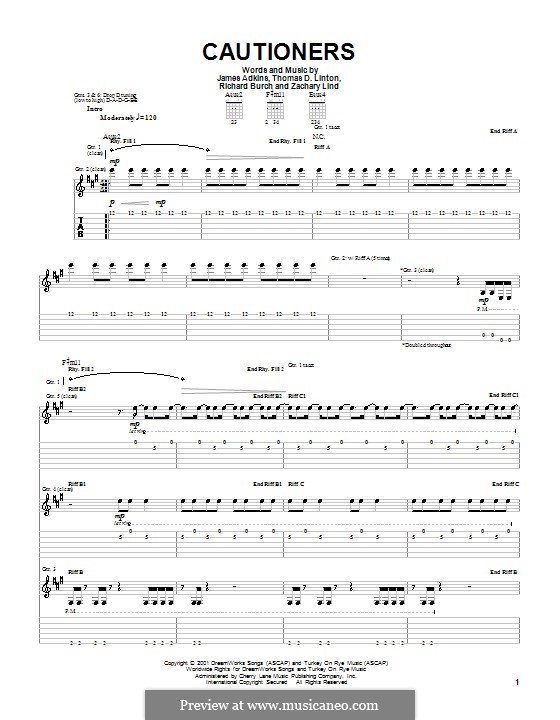 Cautioners (Jimmy Eat World) by J. Adkins, R. Burch, T.D. Linton on ...