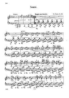 Sonata for Piano No.2 in B Flat Minor, Op.35: For a single performer by Frédéric Chopin