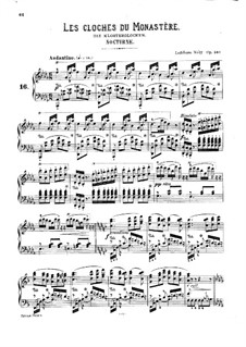 Les cloches du monastère, Op.54a: For piano by Louis James Alfred Lefébure-Wély