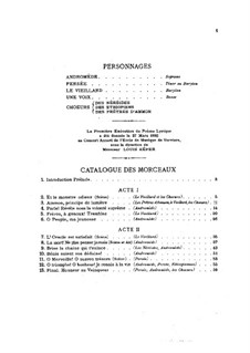 Andromède: Arrangement for voices and piano by Guillaume Lekeu