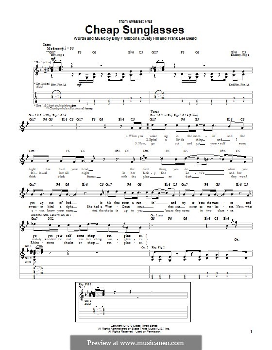 Cheap Sunglasses Zz Top Drums