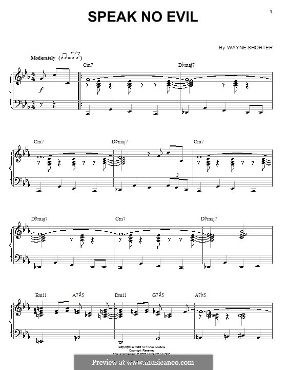 Speak No Evil Wayne Shorter Chart