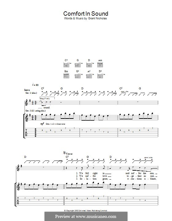 Comfort In Sound Feeder By G Nicholas Sheet Music On Musicaneo