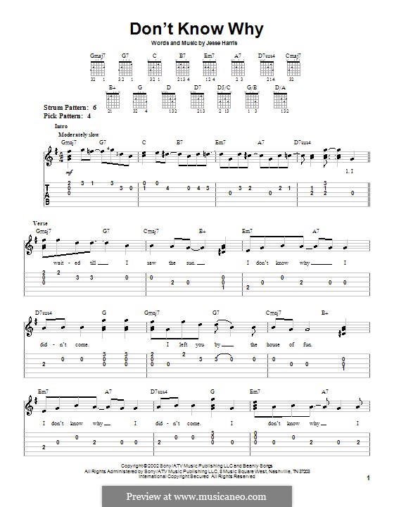 Don t Know Why Norah Jones By J Harris Sheet Music On MusicaNeo don-t-know-why-norah-jones-by-j-harris-sheet-music-on-musicaneo