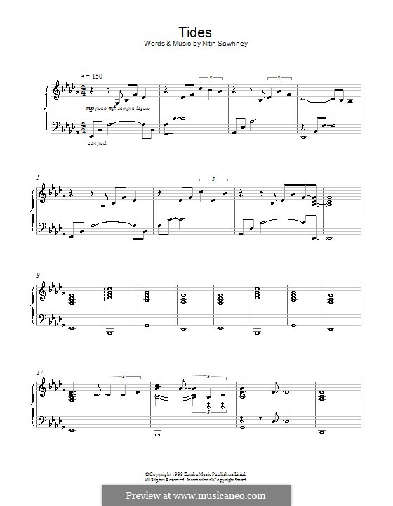 Tides: For piano by Nitin Sawhney
