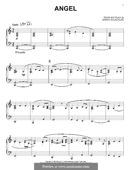 Angel: For piano by Sarah McLachlan