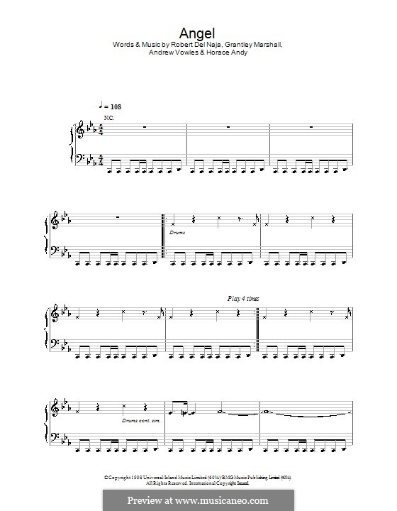 Angel (Massive Attack) by A. Vowles, G. Marshall, R.D. Naja on MusicaNeo