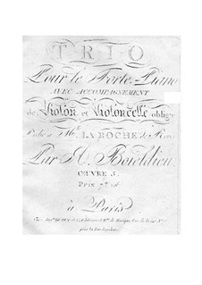 Piano Trio, Op.5: Piano Trio by Adrien Boieldieu