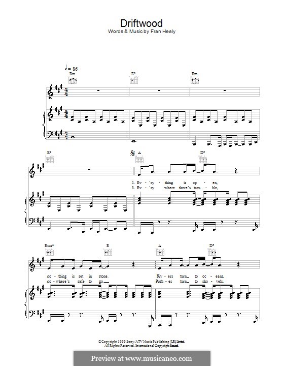 Dear Diary (Travis) by F. Healy sheet music on MusicaNeo