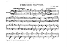 Finnish Folk Songs for Piano Four Hands, BV 227 Op.27: Parts by Ferruccio Busoni
