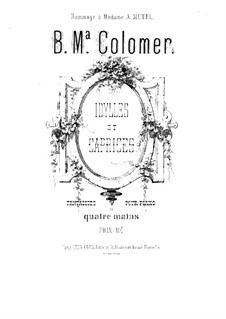Idylls and Caprices for Piano Four Hands: Complete set by Blas María de Colomer