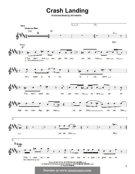 Crash Sheet Music | The Primitives | Guitar Chords/Lyrics