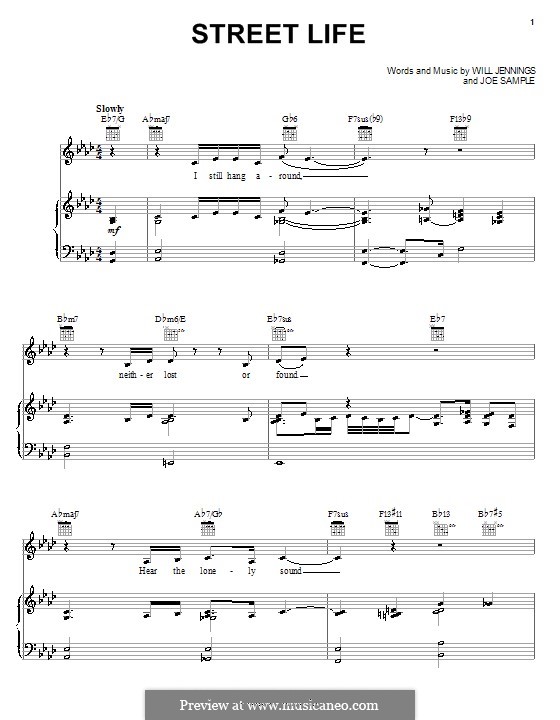 Street Life (The Crusaders) by J. Sample sheet music on MusicaNeo