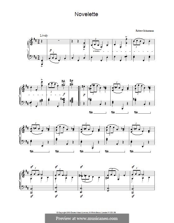 Bunte Blätter (Colored Leaves), Op.99: No.9 Novelette by Robert Schumann