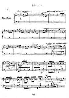 Deux Polonaises Caractéristiques, Op.101: Polonaise No.1 by Theodor Kullak