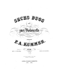 Six Duets for Two Cellos, Op.156: Six Duets for Two Cellos by Friedrich August Kummer