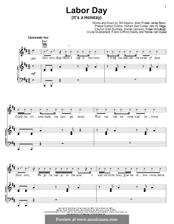 Labor Day (It's a Holiday) by apl.de.ap, J. Brown, will.i.am on MusicaNeo