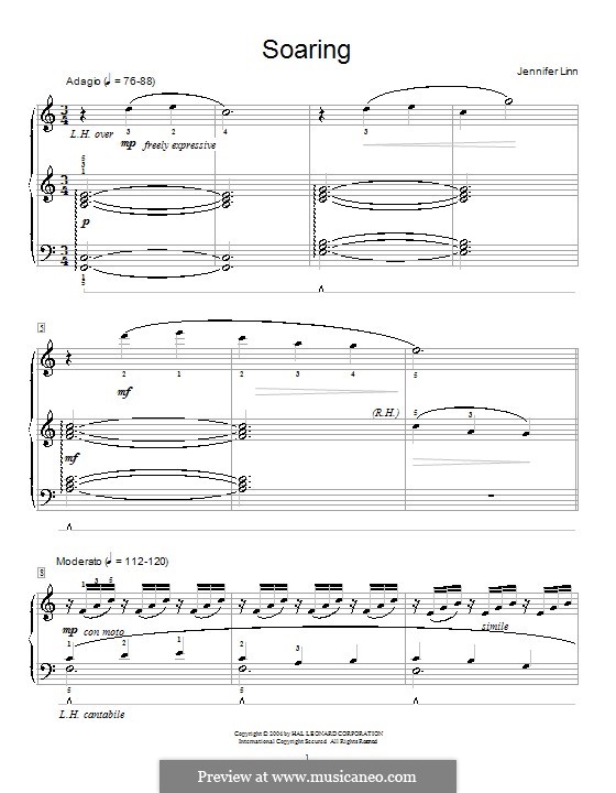 Soaring: For piano by Jennifer Linn
