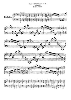 Suite No.1 in B Flat Major, HWV 434: For harpsichord by Georg Friedrich Händel