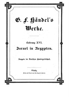 Israel in Egypt, HWV 54: Full score by Georg Friedrich Händel