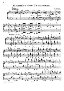 Mazurka des traineaux: For piano by Joseph Ascher