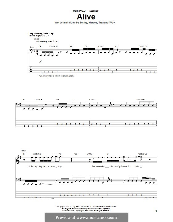 Alive (P.O.D.) by Sonny Sandoval, Traa Daniels, Wuv Bernardo, M. Curiel