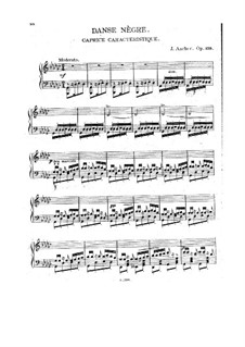 Danse Nègre, Op.109: For piano by Joseph Ascher