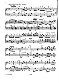 Variation-Study on Serenade from 'Don Giovanni' by Mozart: For piano by Ferruccio Busoni